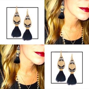 Stella & Dot Wisten Feather earrings